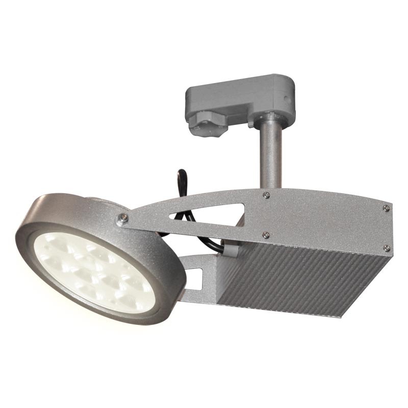 CLE Stromschienenleuchte 9x 1W LED ST58 Micro alugrau